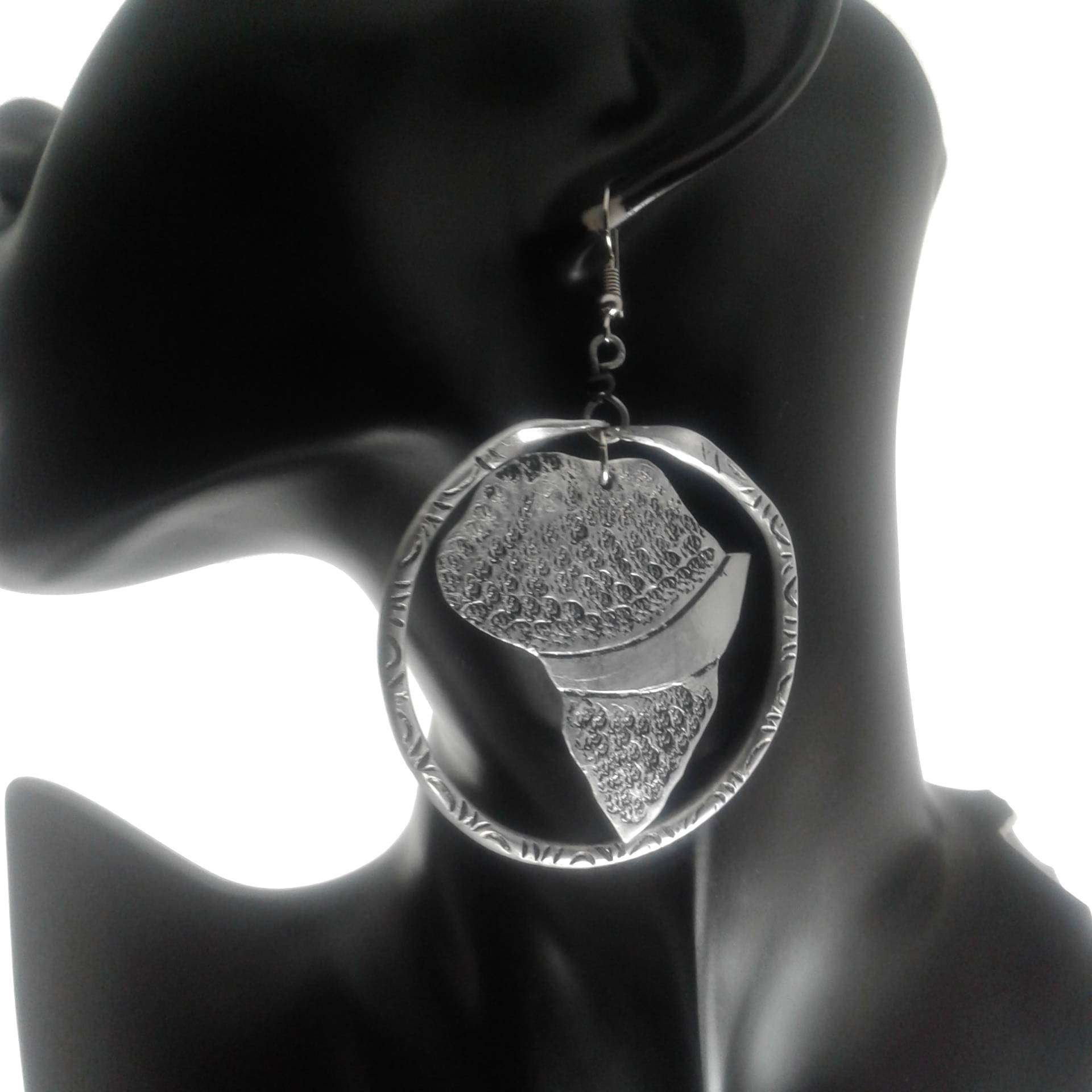 African Map Hoop Earrings| My African Gold