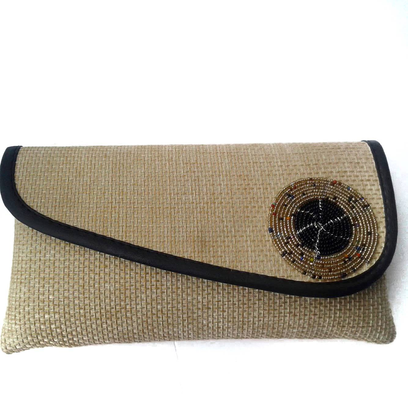 Beige African Clutch