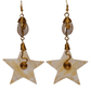 Long Star Earrings