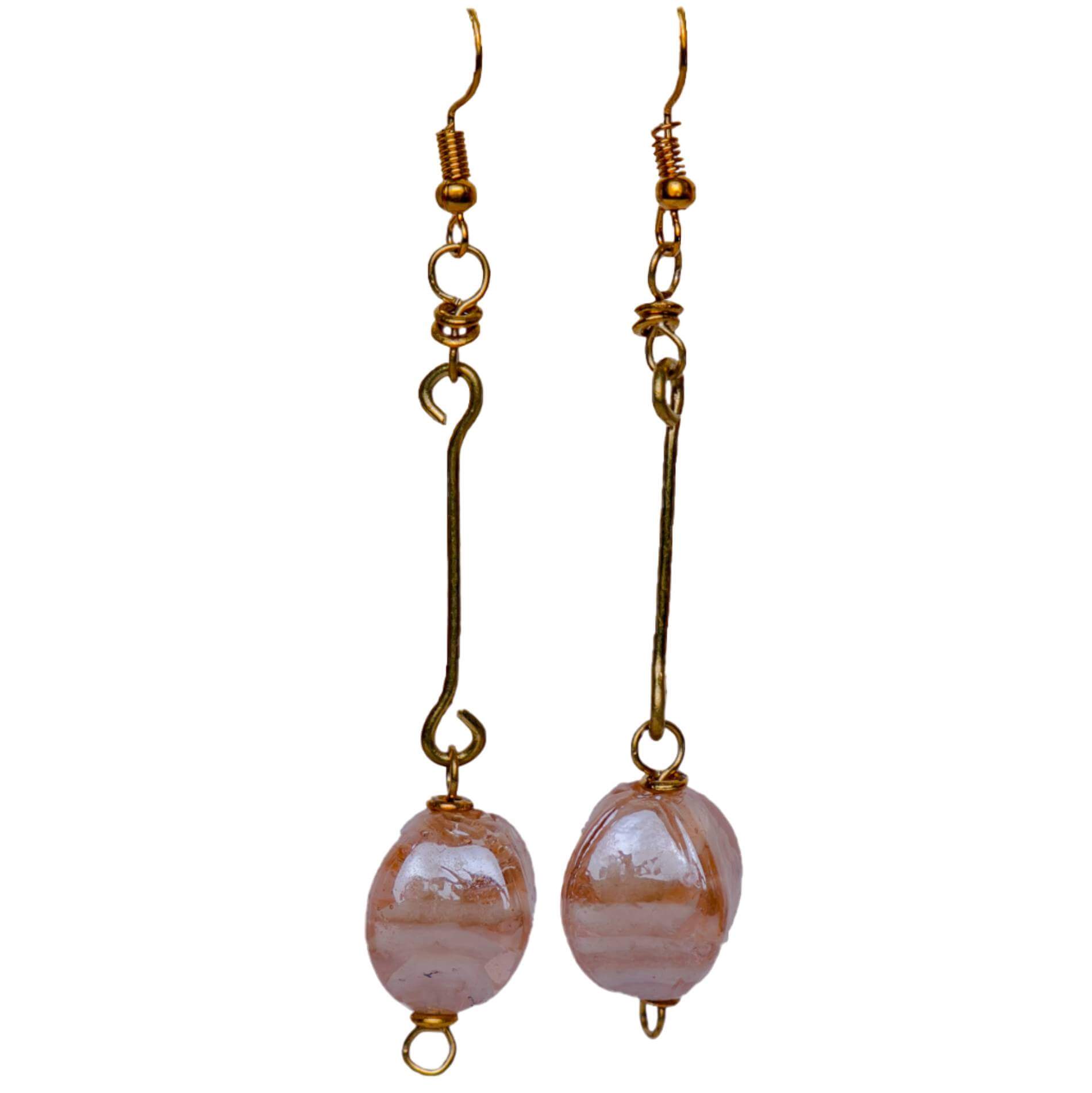 Electric Pink Drop Earrings main image 1