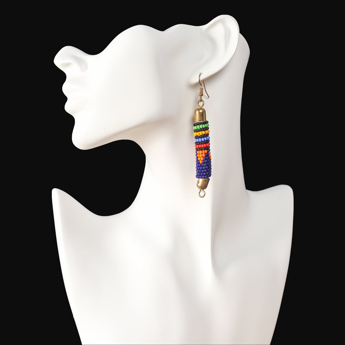 Beaded Bar Earrings