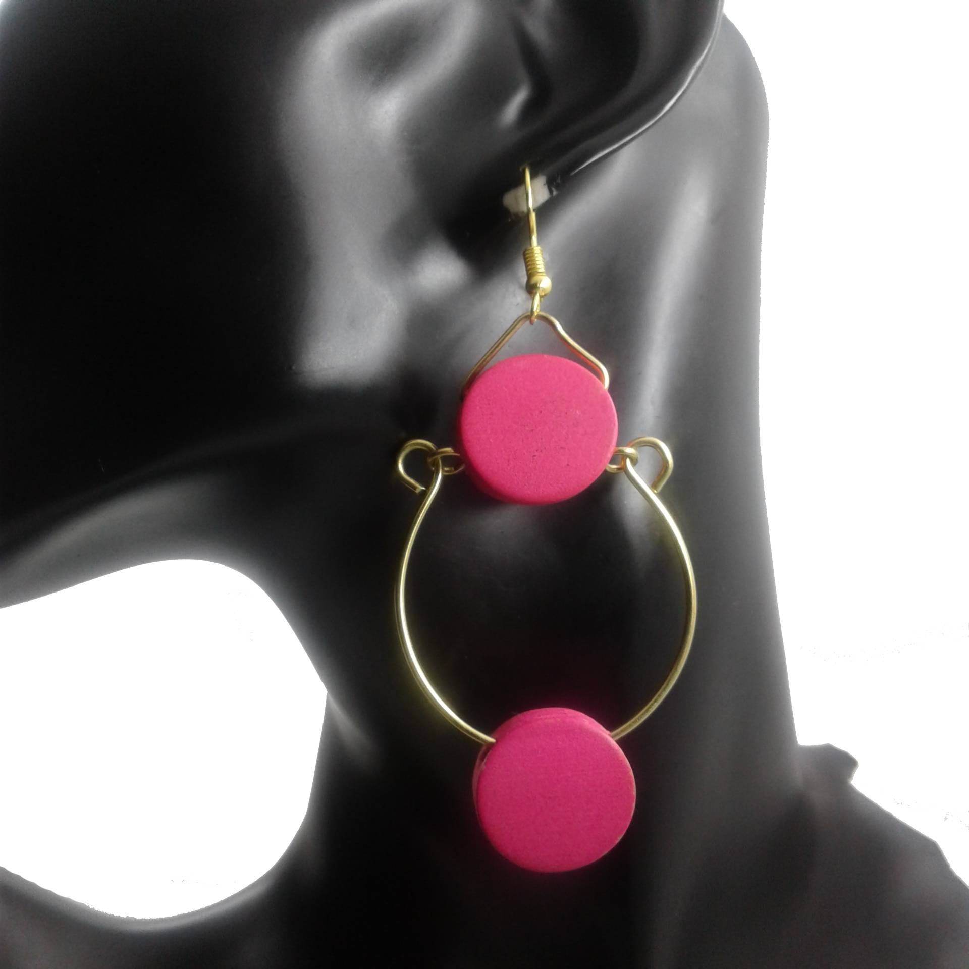 Pink Hanging Earrings