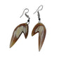 Hanging Earrings handmade with camel bone.