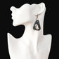 Small leather earrings