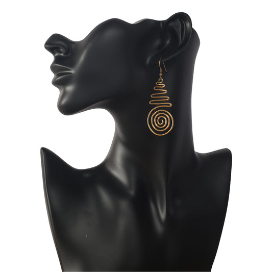 Zig Zag and Spiral Earrings