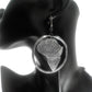 African Map Hoop Earrings