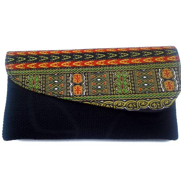 African print clutch