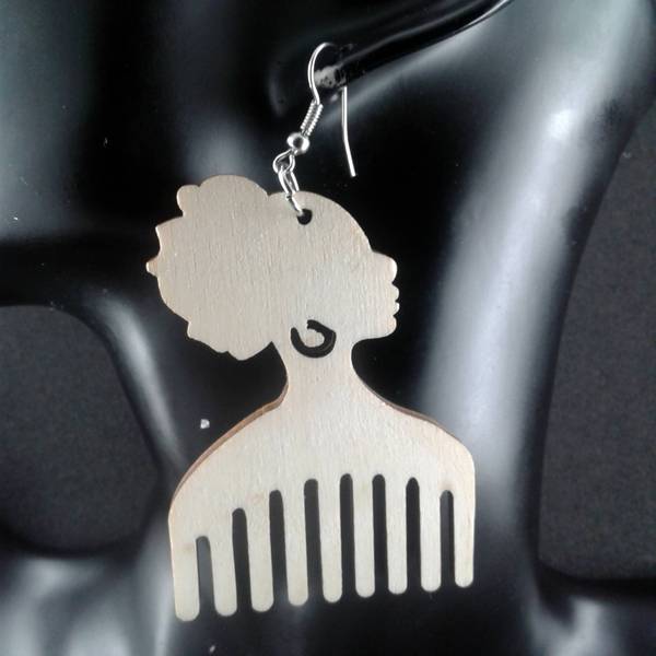 Afro Pick Earrings