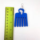 Blue Afro Pick (comb) Earrings