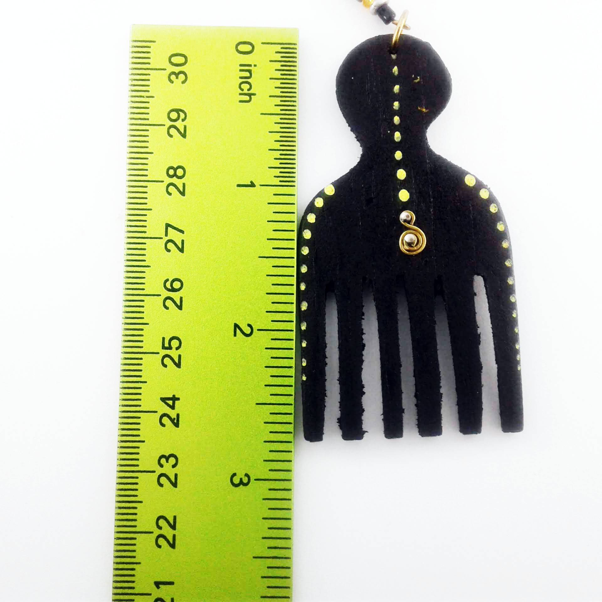 Afro Pick earrings