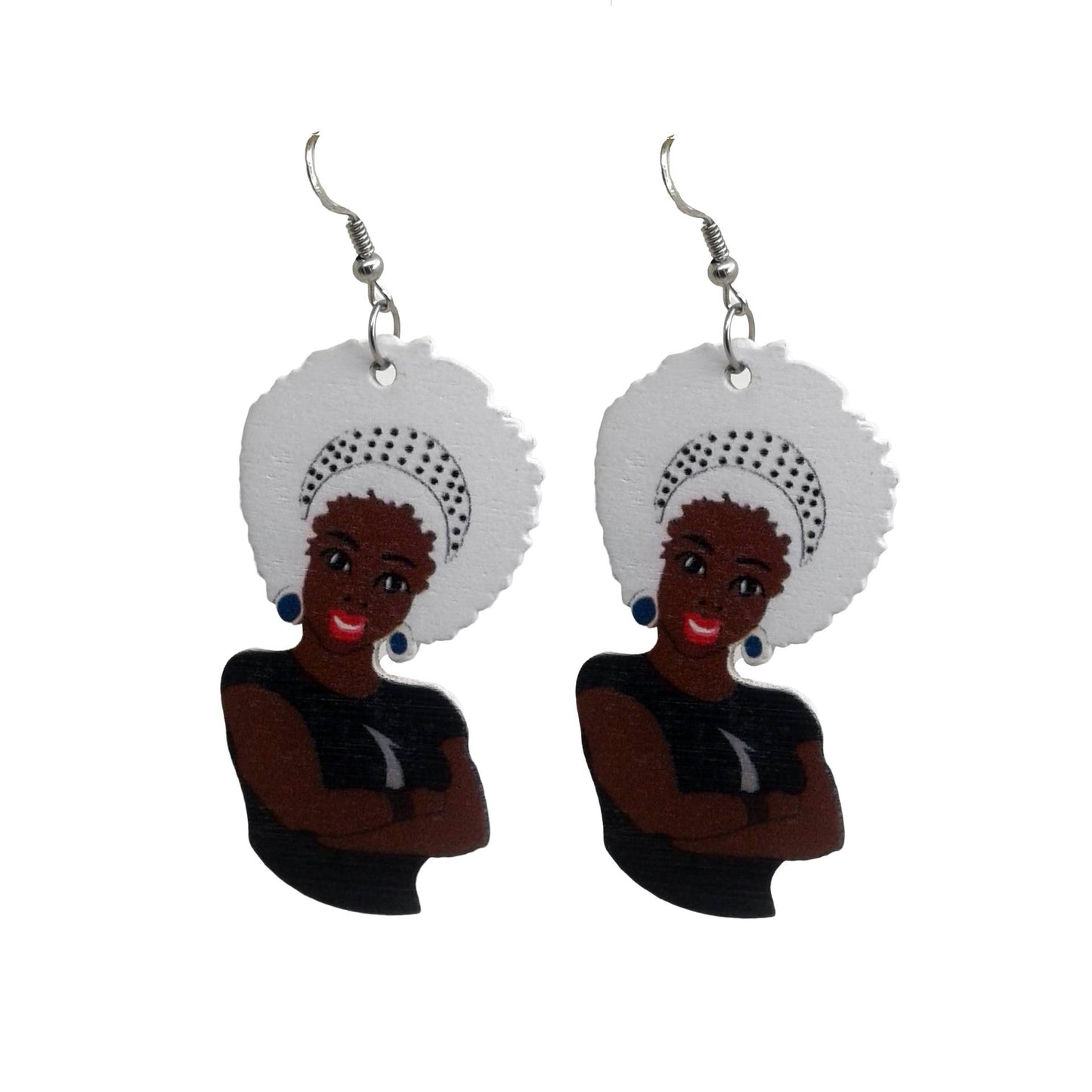 Black Natural Hair Earrings