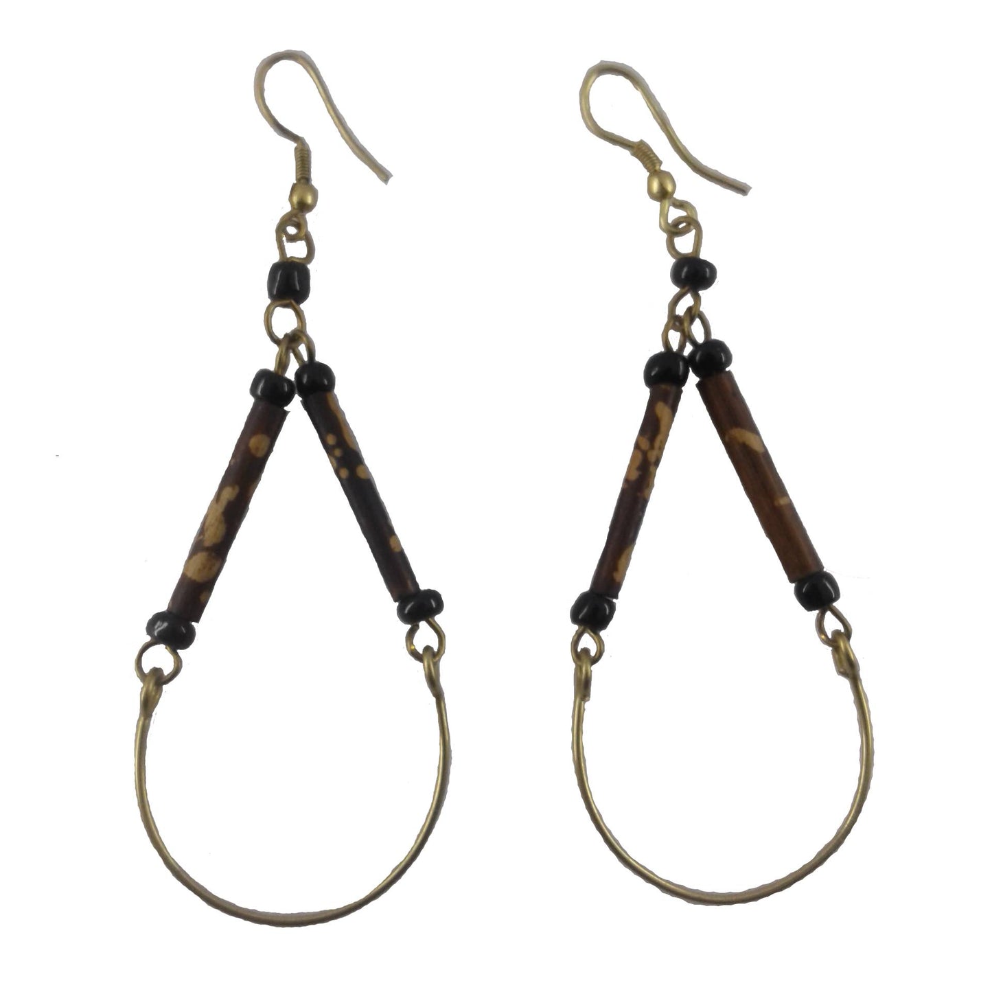 Bamboo Hoop Earrings