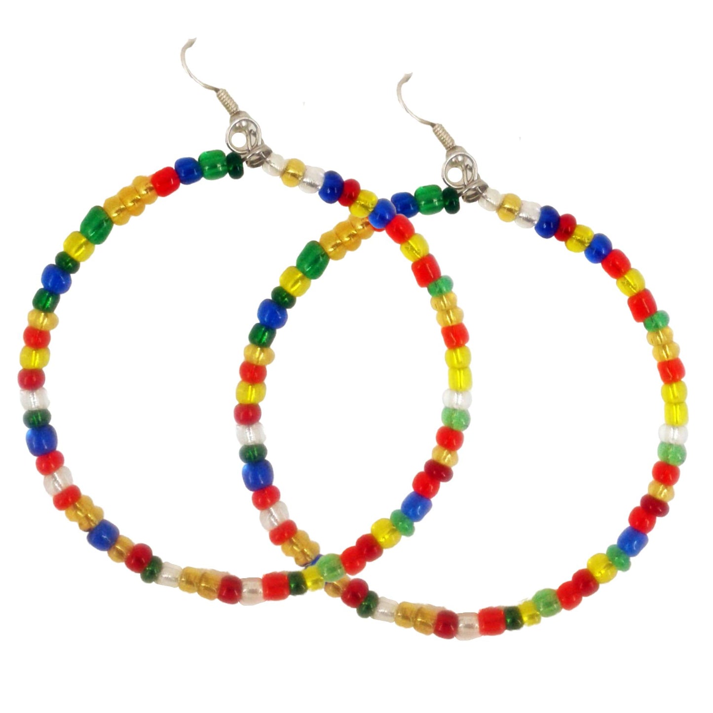 Beaded Hoop Earrings