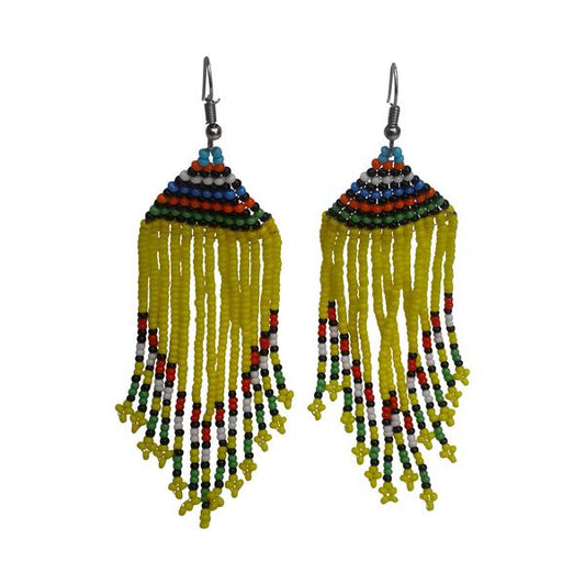 Beaded Tassel Earrings