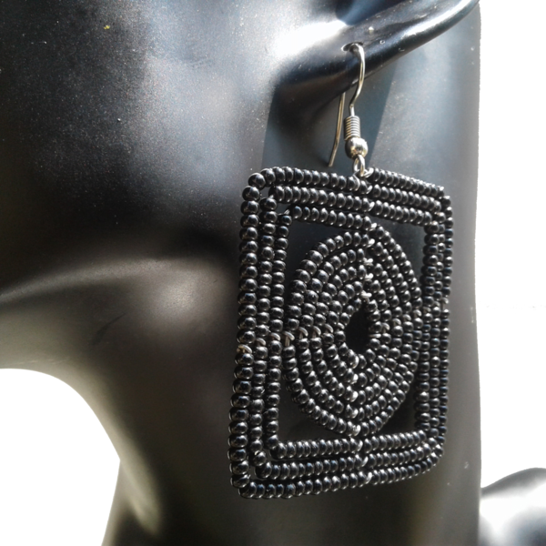Beaded dangle earrings