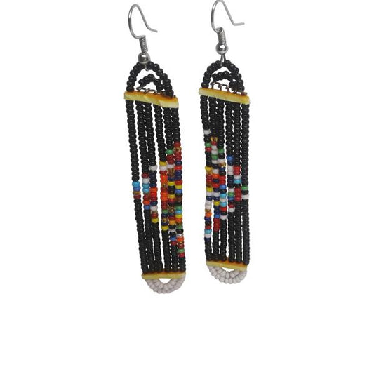 Beaded dangle earrings