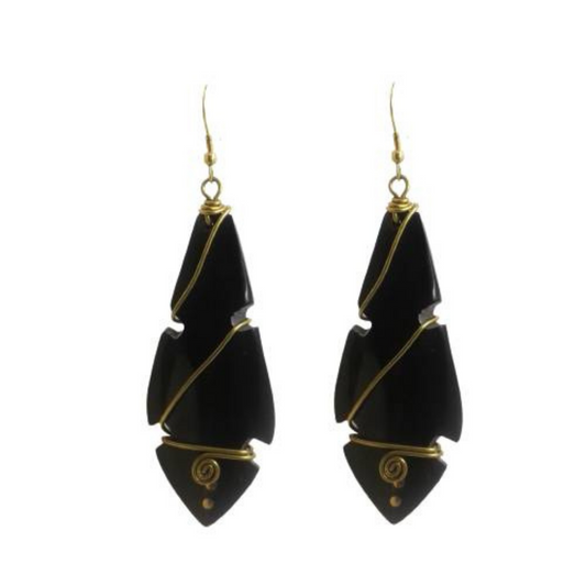 Black Dangle Earrings