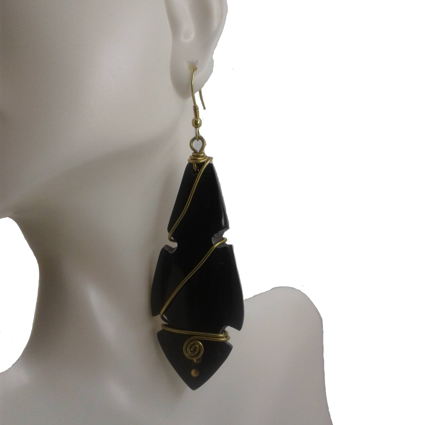 Black Dangle Earrings