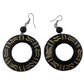 wooden hoop earrings