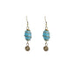 Small Blue Dangle Earrings