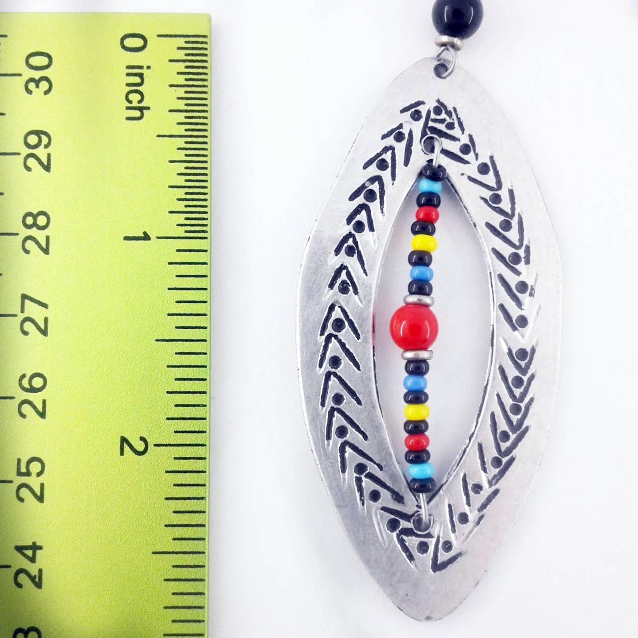 Dangling Shield Earrings