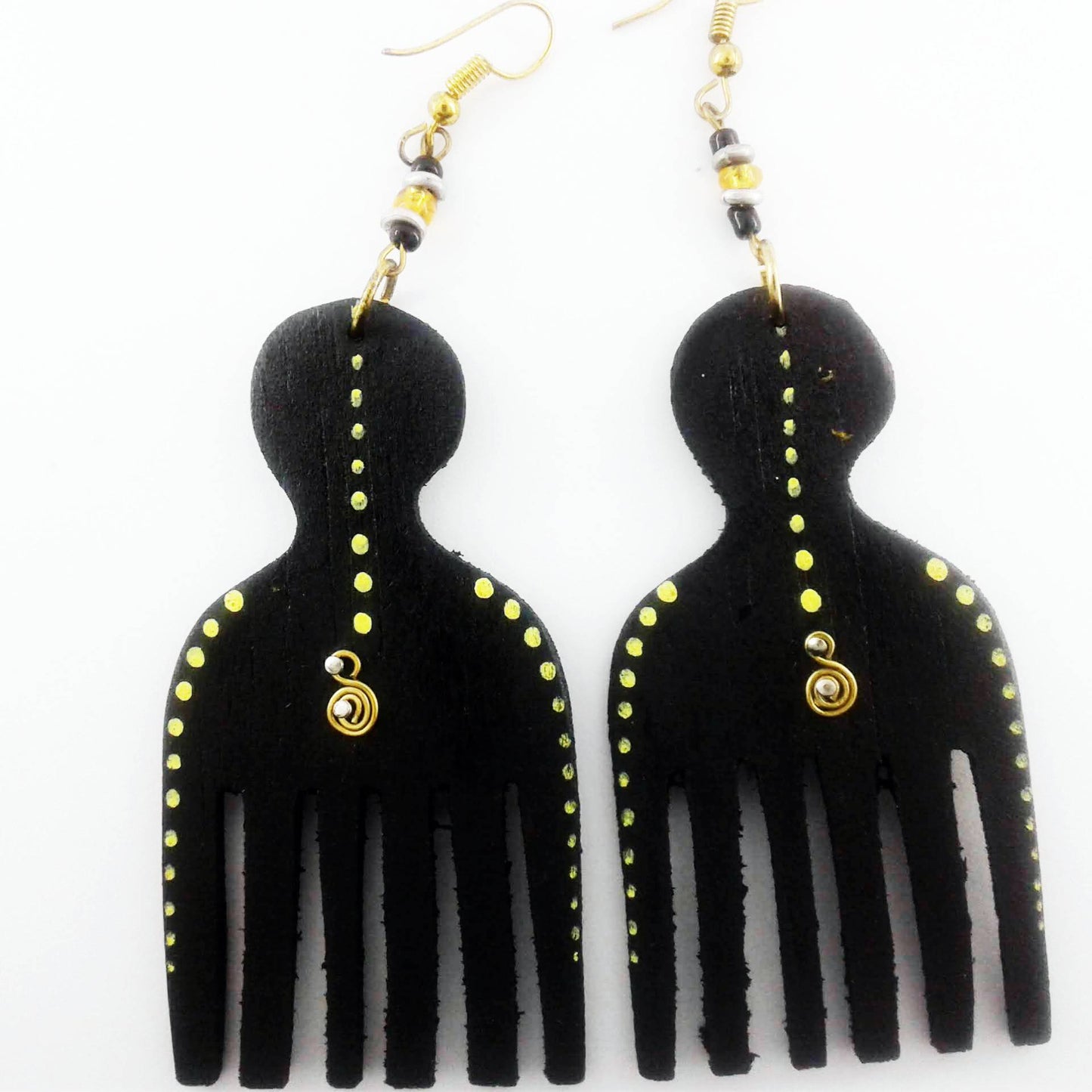 comb earrings