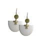 White Dangle Earrings