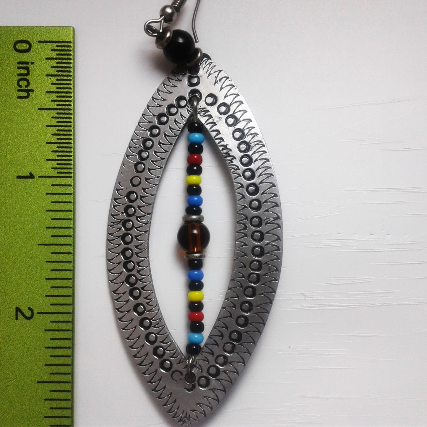 Dangling Shield Earrings