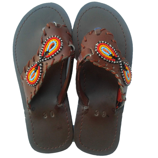 Girl African Sandals - MyAfricanGold - Authentically African