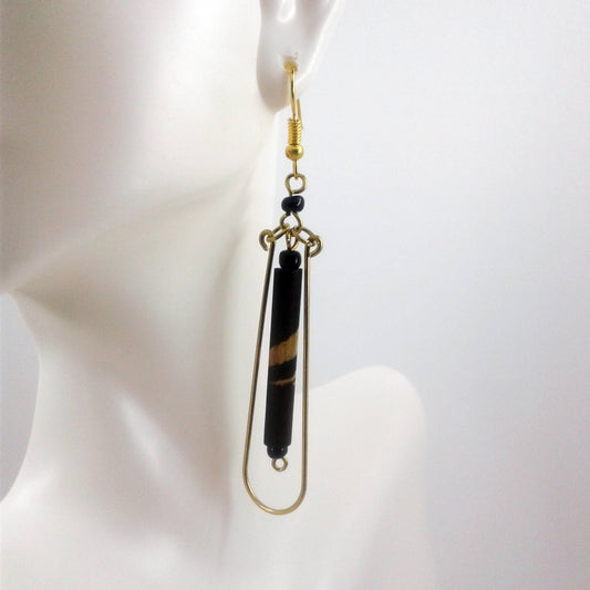 Bamboo Dangle Earrings