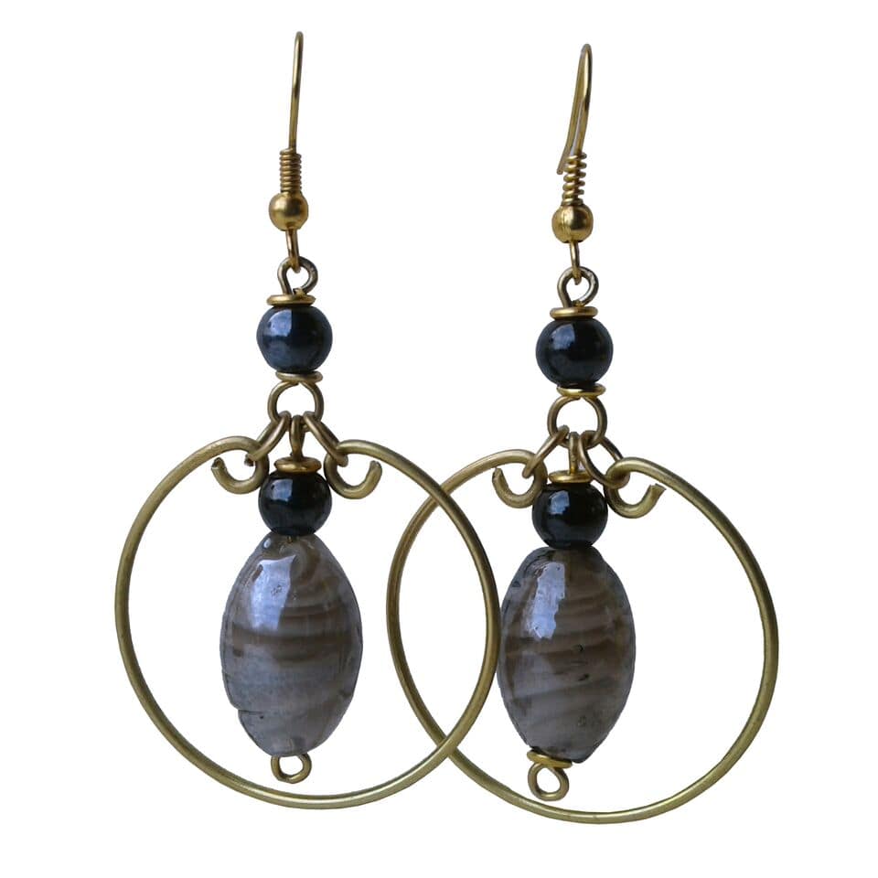 Boho chic authentic African earrings
