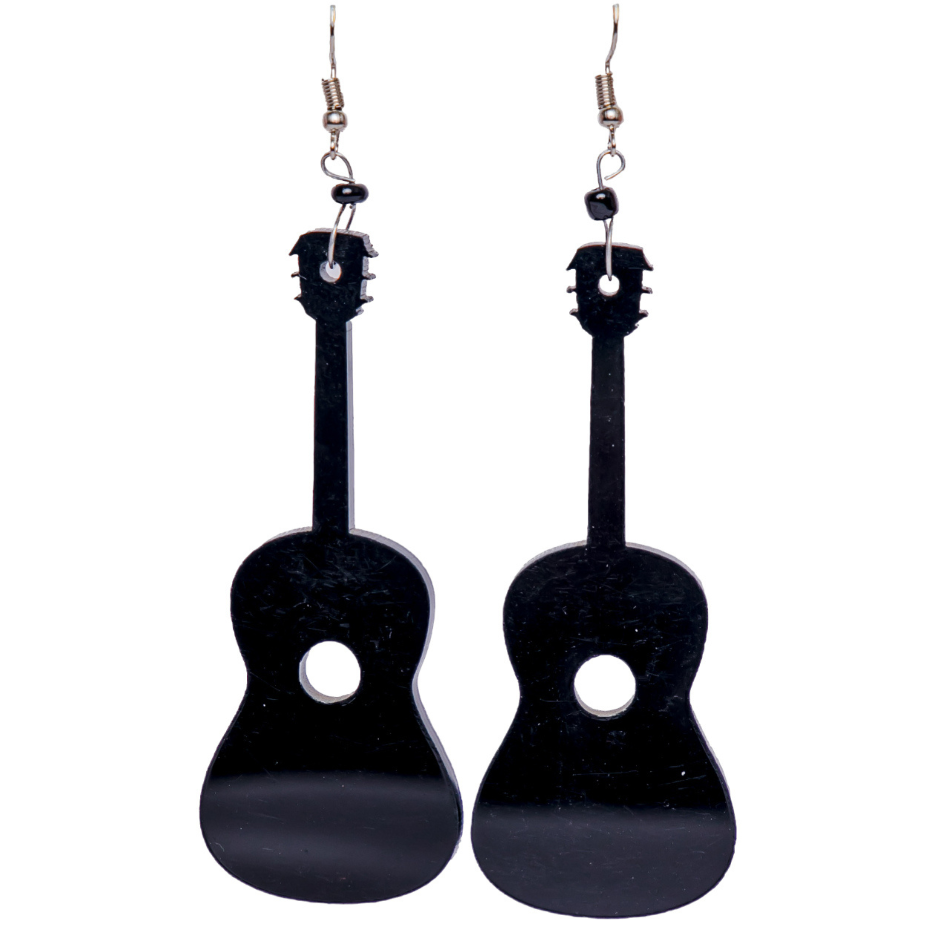 Black Guitar Earrings for Edgy Style and Music Lovers