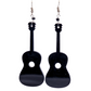 Black Guitar Earrings