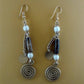 Linear drop earrings