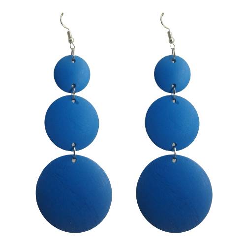 Blue Statement Earrings