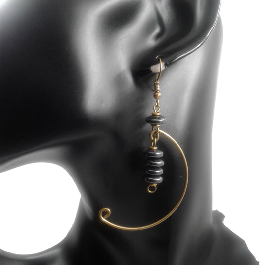 Spiral Dangle Earrings