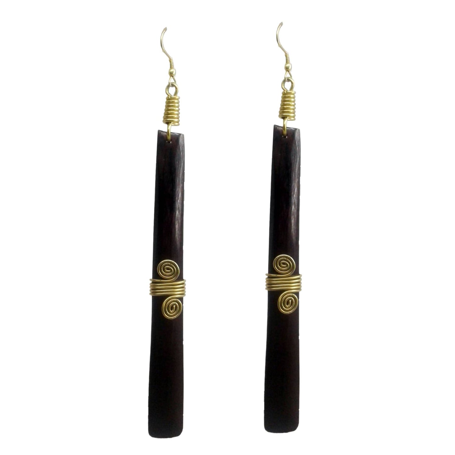 Black Long Earrings