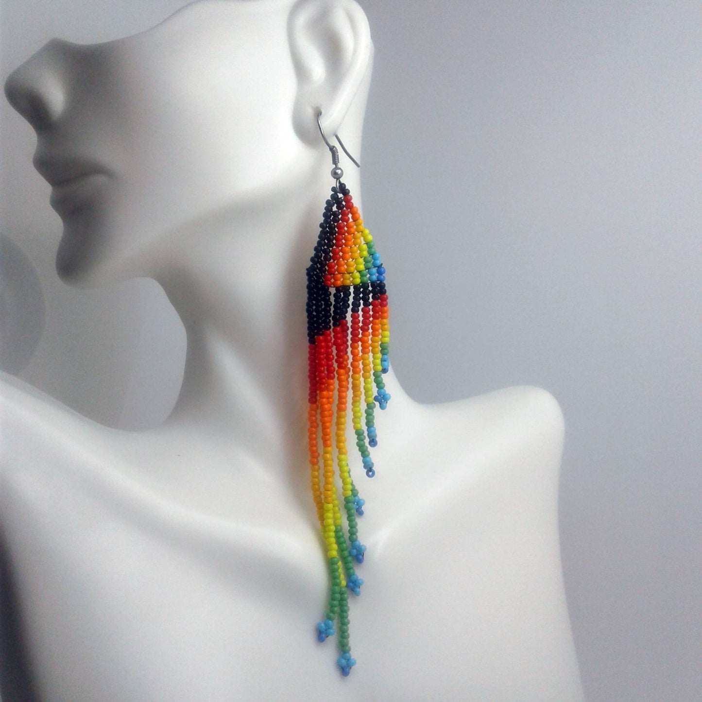 Long Layered Tassel Earrings