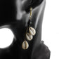 Long Cowrie Shell Dangle Earrings