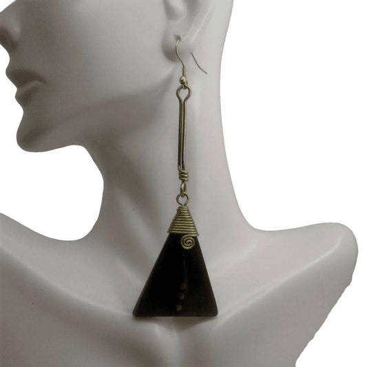 Long Triangle Earrings