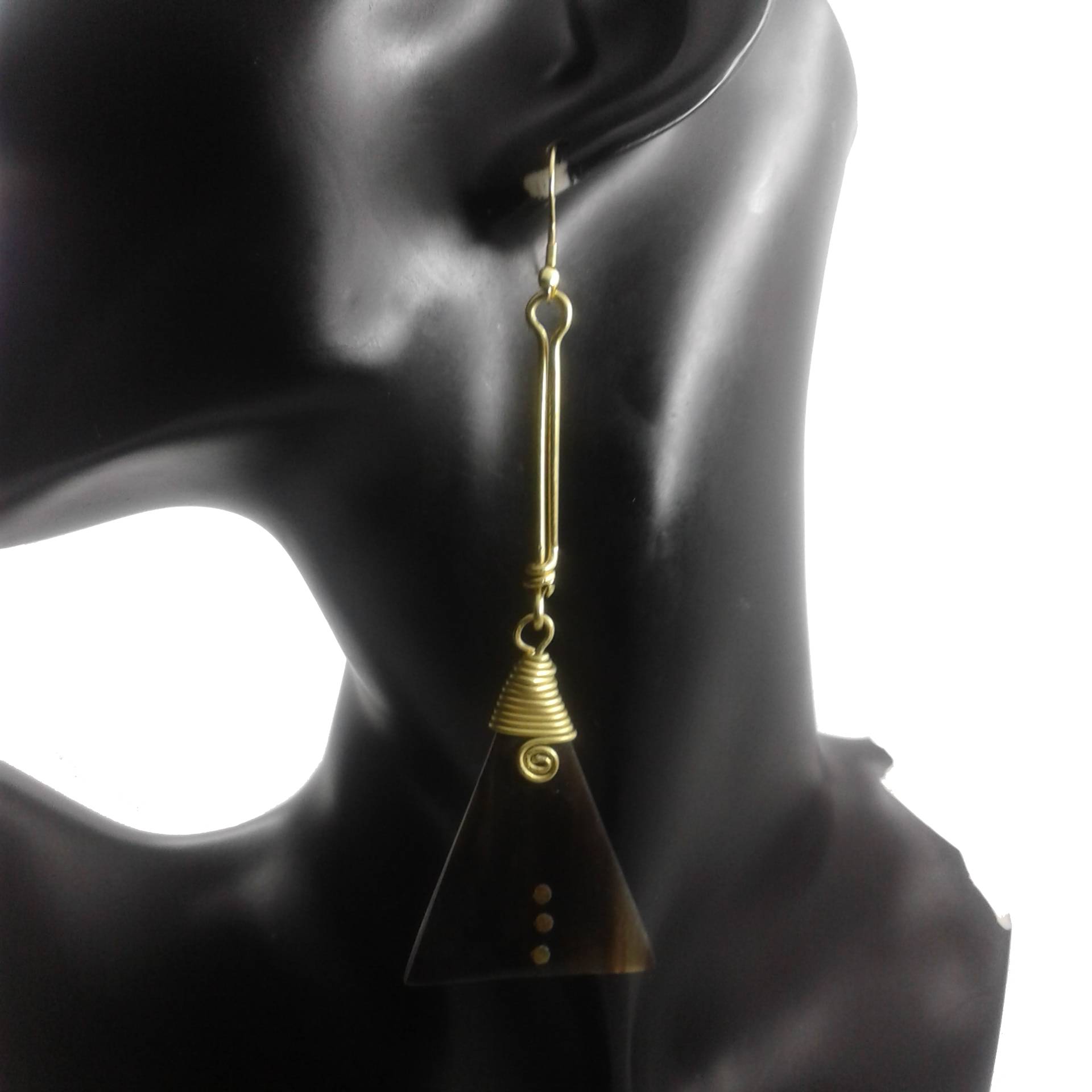 Long Triangle Earrings