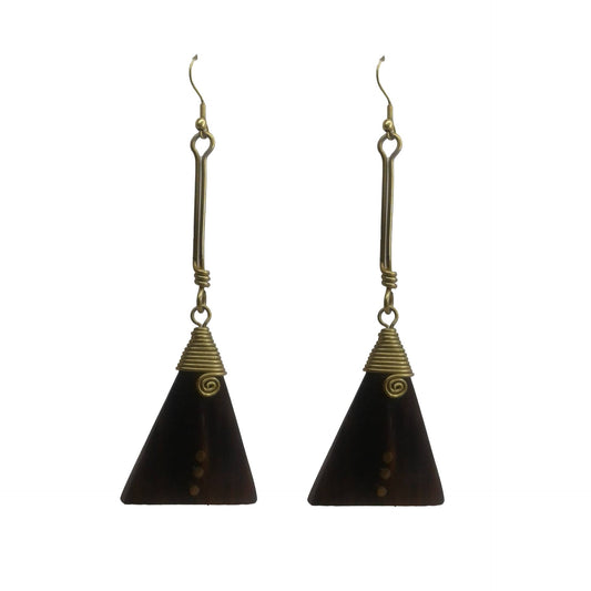 Long Triangle Earings