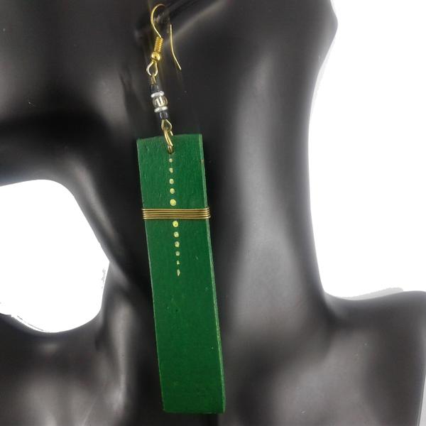 Long drop earrings