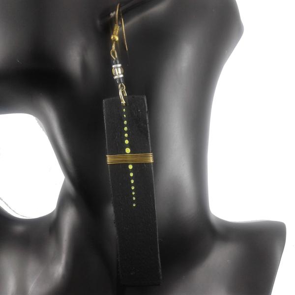Long drop earrings
