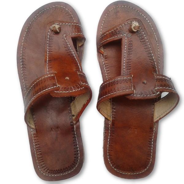 Men's Brown Leather Sandals 