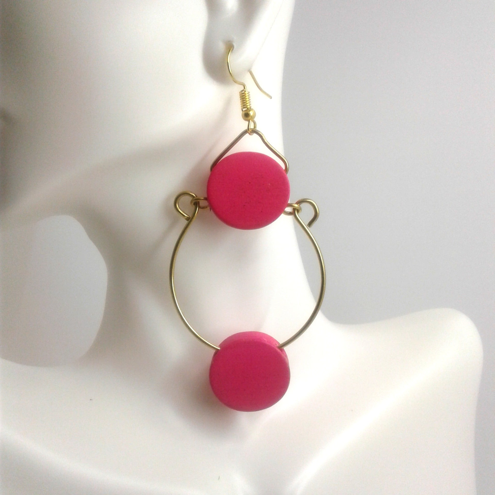 Pink Earrings.