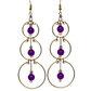 Purple Statement Earrings