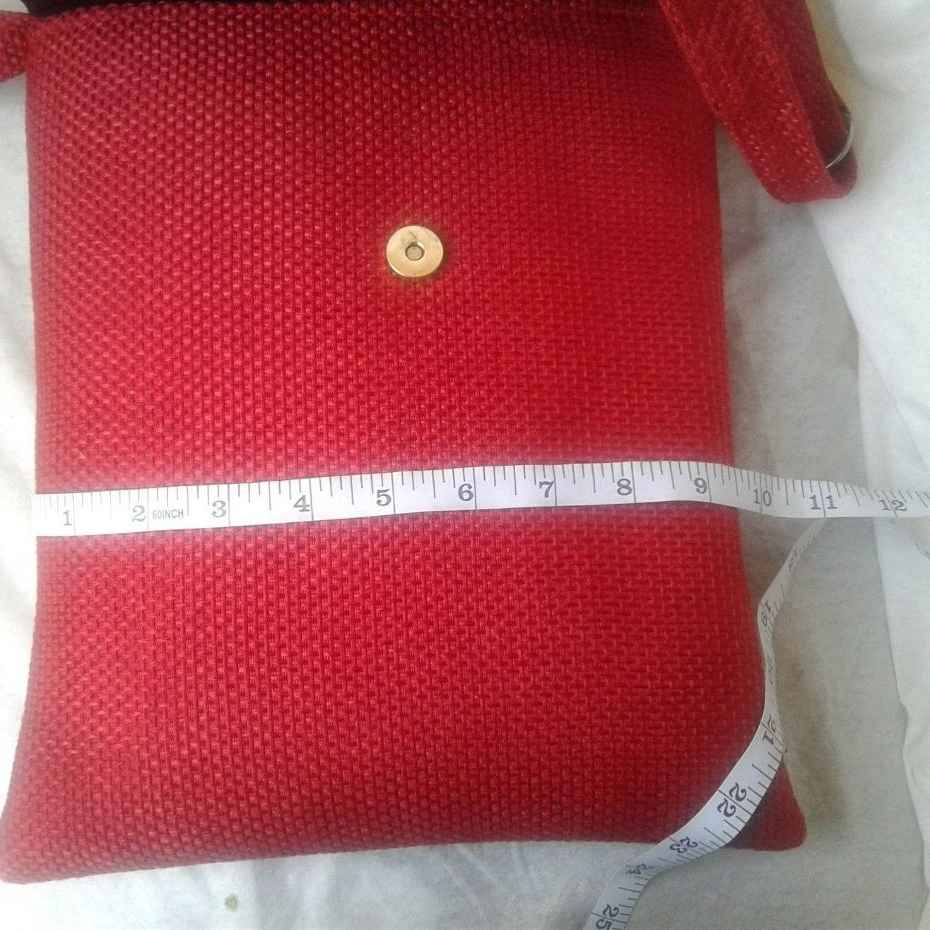 Red crossbody bag