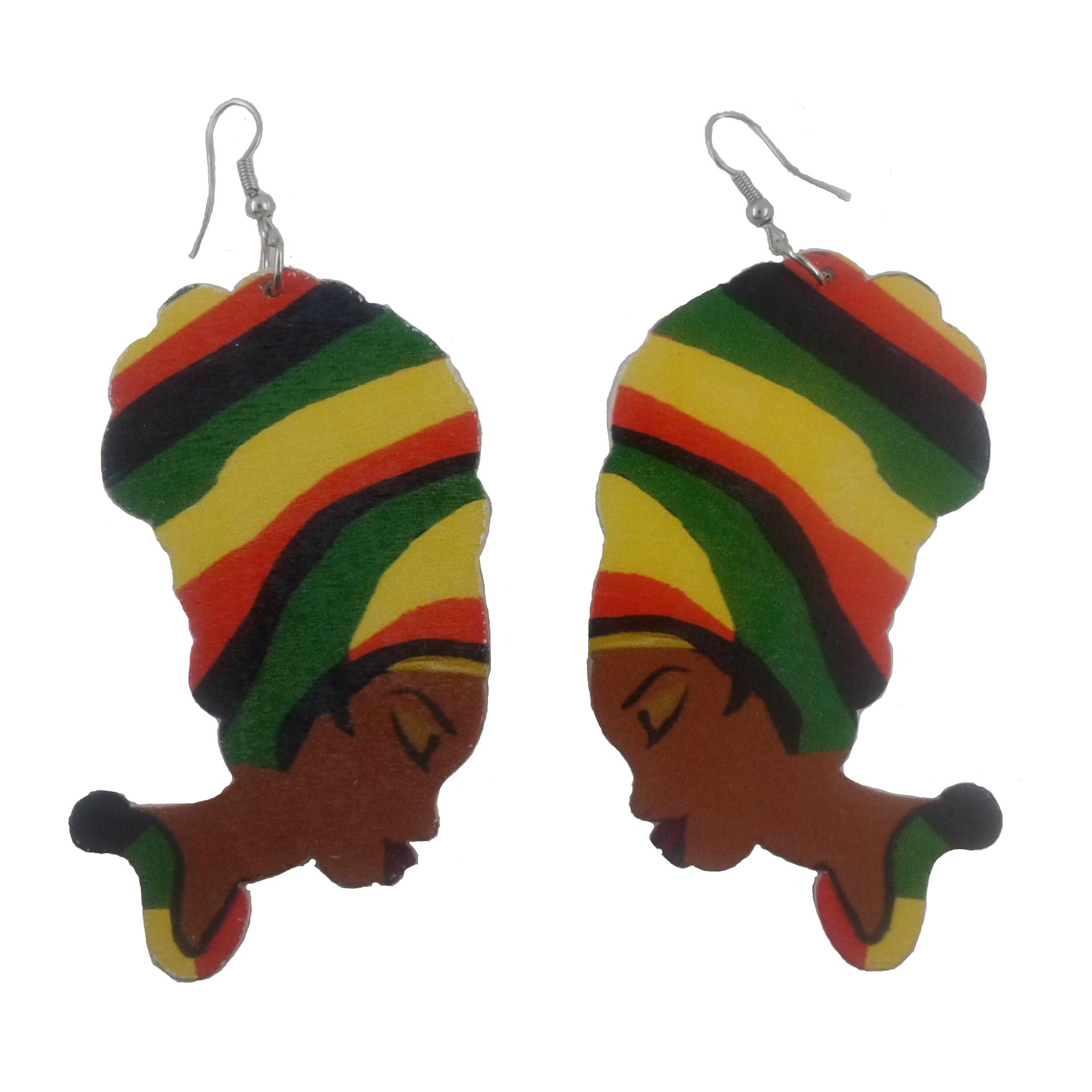 Rasta Color Earrings | My African Gold