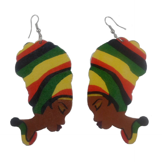 Multicolored Jamaican reggae colors
